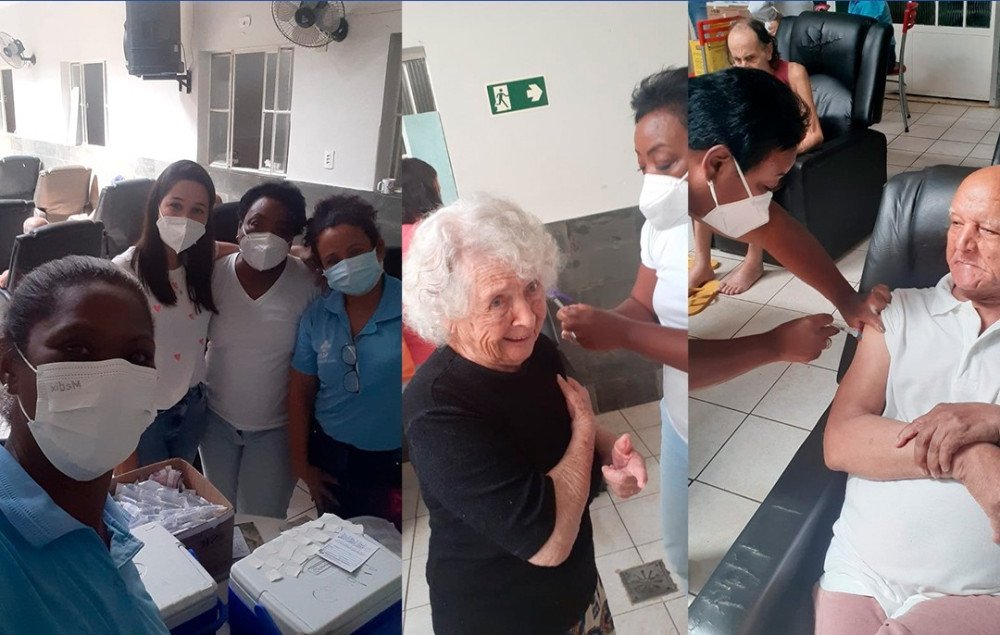 SECRETARIA DE SAÚDE REALIZA VACINAÇÃO DE REFORÇO (4ª DOSE) NO ASILO ANA CARNEIRO