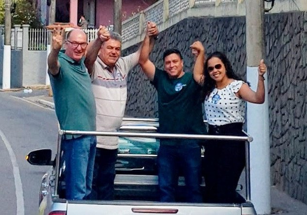 MISAEL VARELLA, CANDIDATO A DEPUTADO FEDERAL E GREGO, CANDIDATO A DEPUTADO ESTADUAL, AMBOS APOIADOS POR MIGUELZINHO, VISITARAM A CIDADE