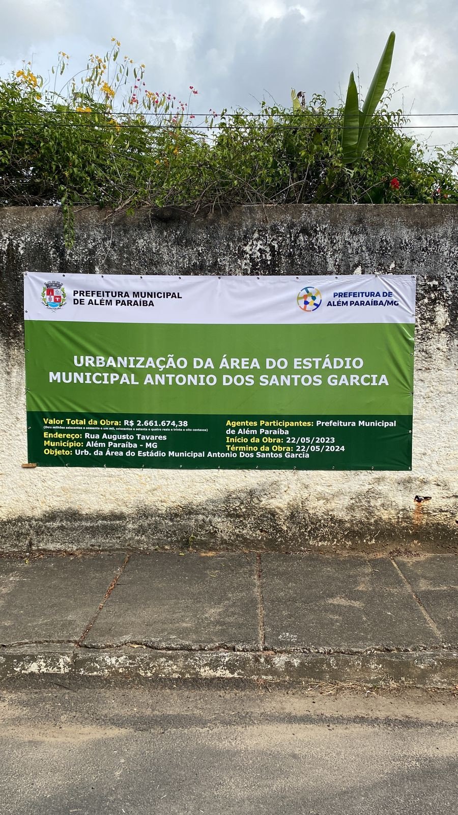 DIA HISTÓRICO: COMEÇOU A OBRA DO NOVO ESTÁDIO MUNICIPAL DE ALÉM PARAÍBA