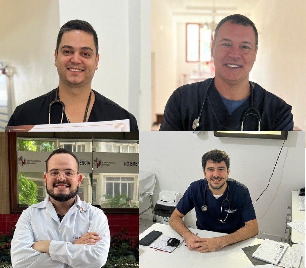 Doutores Vitor, Antônio, João Marcos e Eduardo se destacam no Hospital e são alvos de elogios e agradecimentos da população