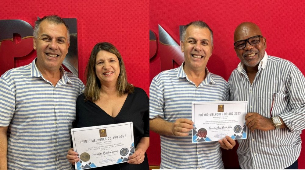 Vereadora Renata Guerini e Vereador José Maria Silva Recebem Prêmio de 