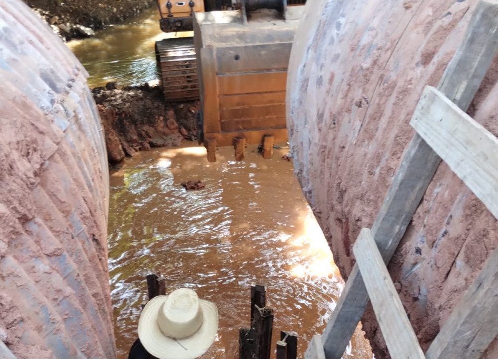 Prossegue a recuperação da Ponte na Ilha do Lazareto danificada pelas fortes chuvas