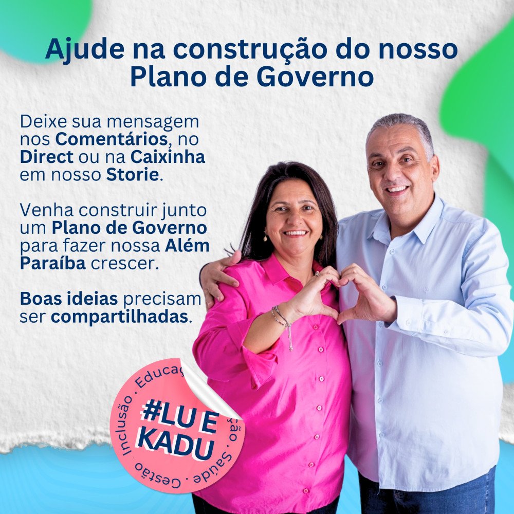 Numa atitude positiva e surpreendente Luciana Galhardo vai as redes socias e convida população para participar de seu plano de Governo