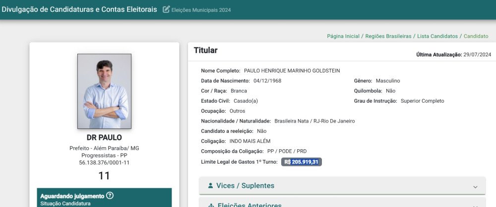 Dr. Paulo e Guará entram com registro de candidaturas na Justiça Eleitoral e são oficialmente candidatos a Prefeito e Vice de Além Paraíba