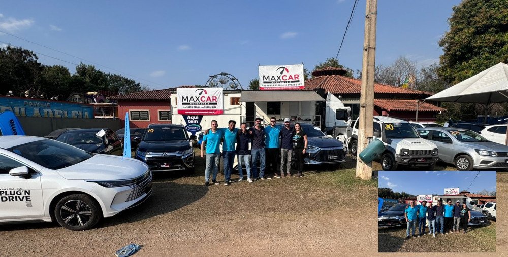 Fexpo 2024: Estande da MAXCAR no Sindicato Rural faz sucesso apresentando além de veículos convencionais, os carros elétricos da BYD