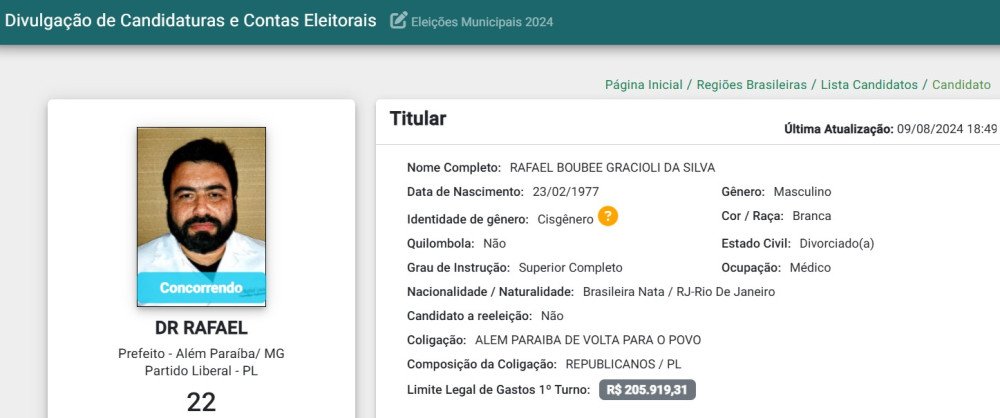 Dr. Rafael Gracioli é o quarto candidato a Prefeito e requerer registro na Justiça Eleitoral
