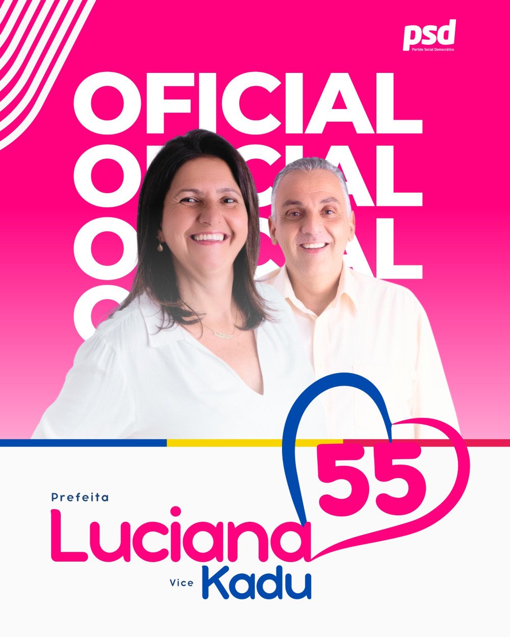 Lu Galhardo e Kadu Senra iniciaram campanha no primeiro minuto do dia 16 de agosto e já inauguram hoje o comitê