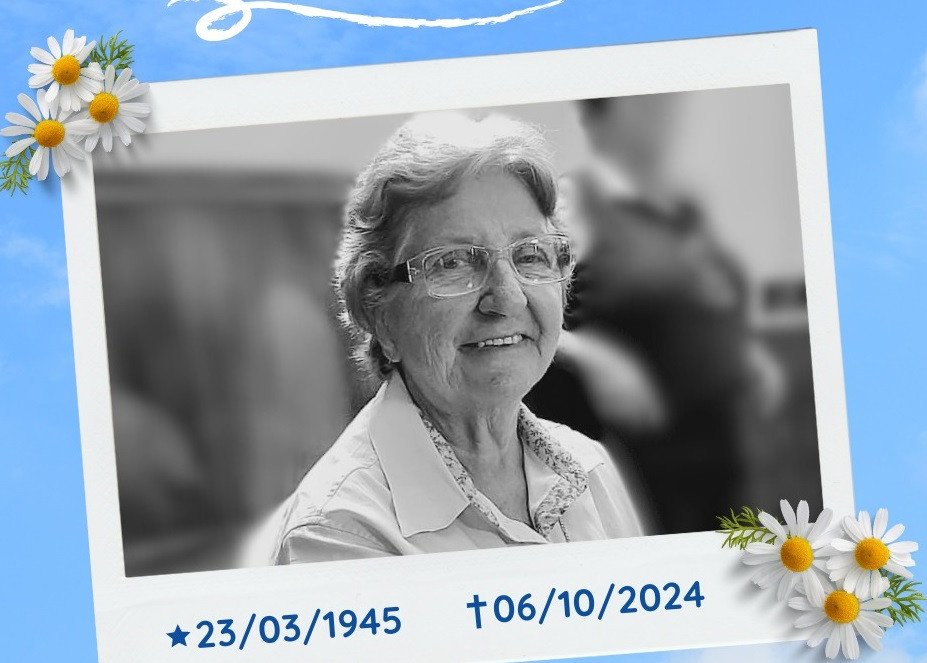 Faleceu na tarde de hoje a estimadíssima 