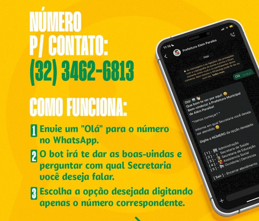 Prefeitura anuncia atendimento ao Cidadão também pelo aplicativo Whats App