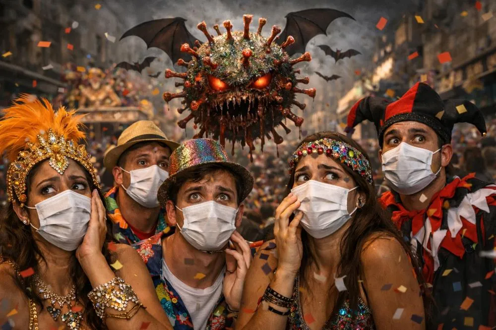 CARNAVAL SOB AMEAÇA: VÍRUS NIPAH PODE TRANSFORMAR A MAIOR FESTA DO BRASIL EM PORTA DE ENTRADA PARA UMA DOENÇA LETAL