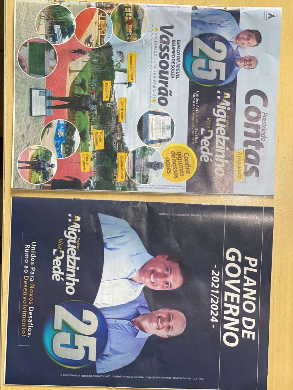 Miguelzinho começa a enviar para todas as casas de Além Paraíba revista com resumo das principais ações de sua administração e plano de governo 2021-2024