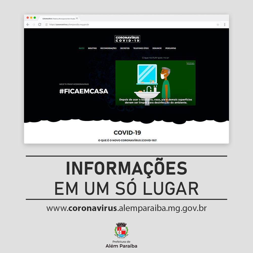 Portal Coronavírus da Secretaria de Saúde segue funcionando como mais um canal de informação para a população