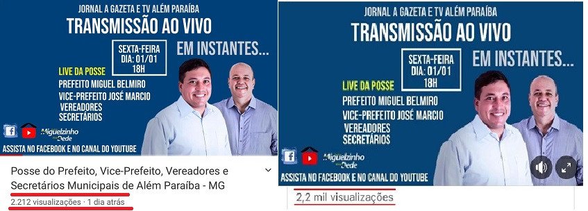 Mais de 4.400 pessoas acompanharam a posse do Prefeito, Vice, Vereadores e Secretários pelo Youtube e Facebook