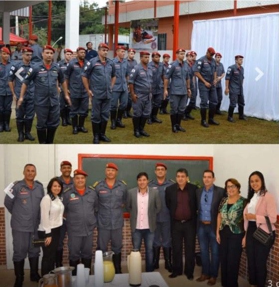 Prefeito cumprimenta Bombeiros pelos 3 anos de bons serviços em Além Paraíba