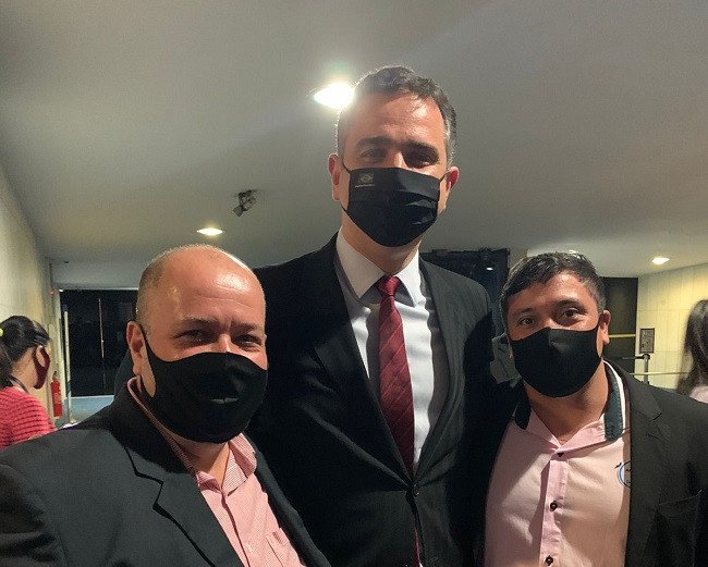 Prefeito e Vice tem audiência com Rodrigo Pacheco, Presidente do Senado Federal